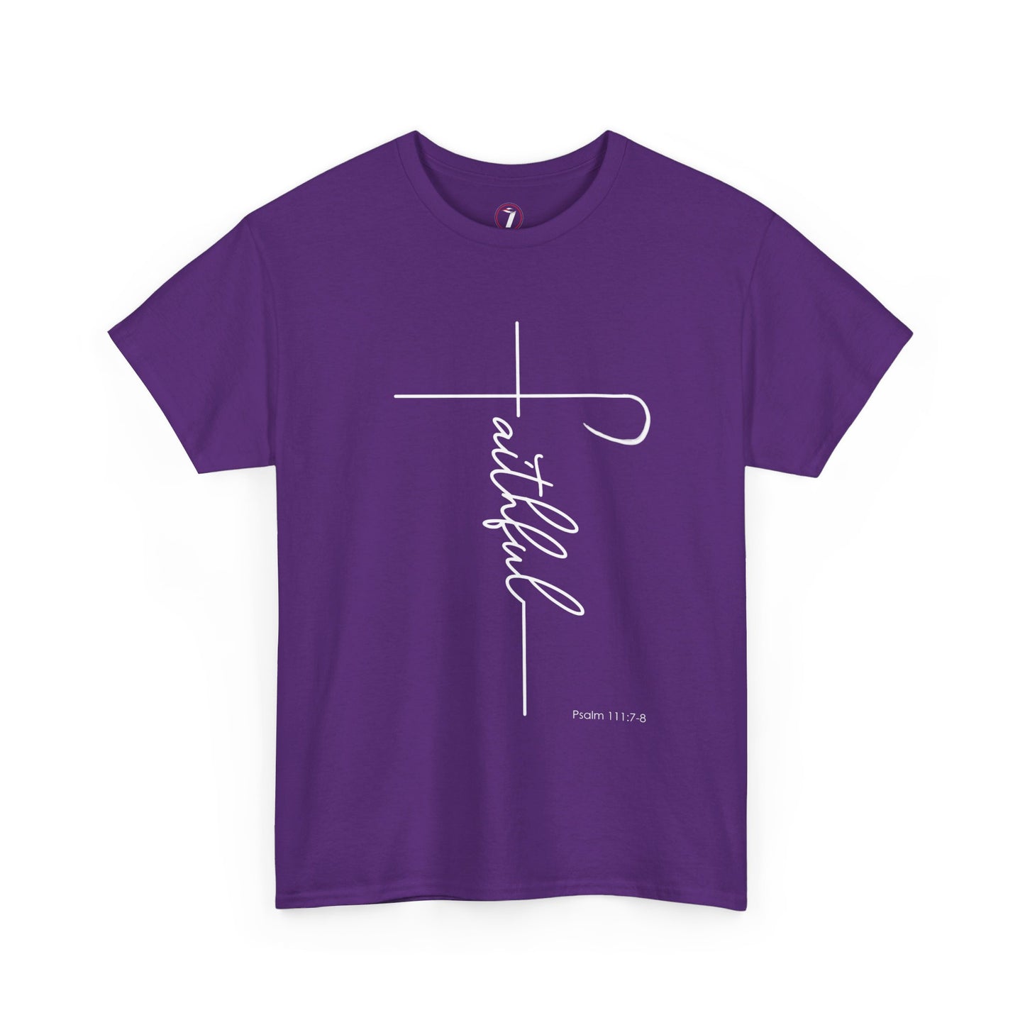 Faithful Fancy Script Unisex Heavy Cotton Tee