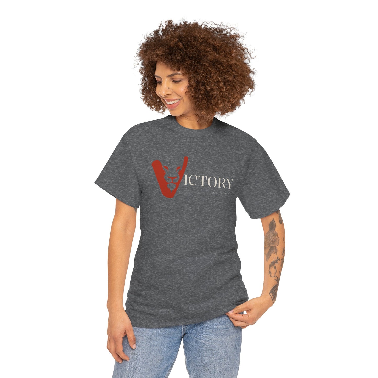 Victory in Jesus Unisex Heavy Cotton Tee