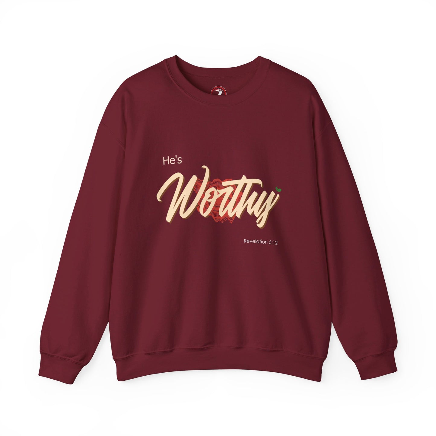 He's Worthy Unisex Heavy Blend™ Crewneck Sweatshirt