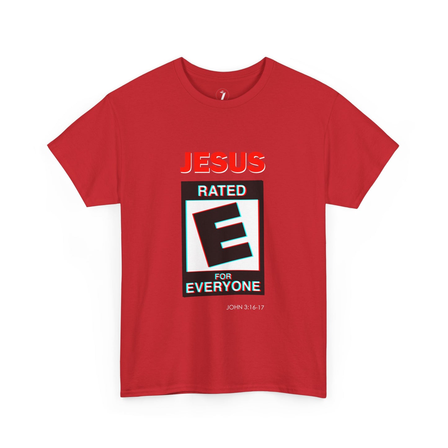 Jesus Rated E Unisex Heavy Cotton Tee Christian T-Shirt