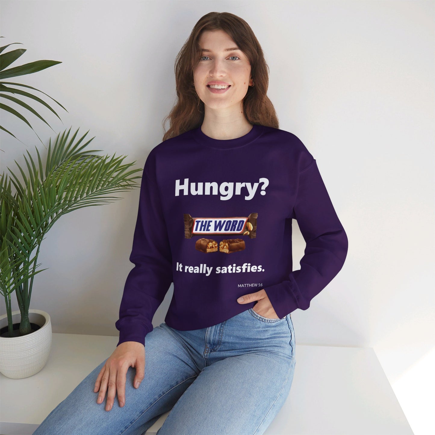Hungry for the Word Unisex Heavy Blend™ Crewneck Sweatshirt