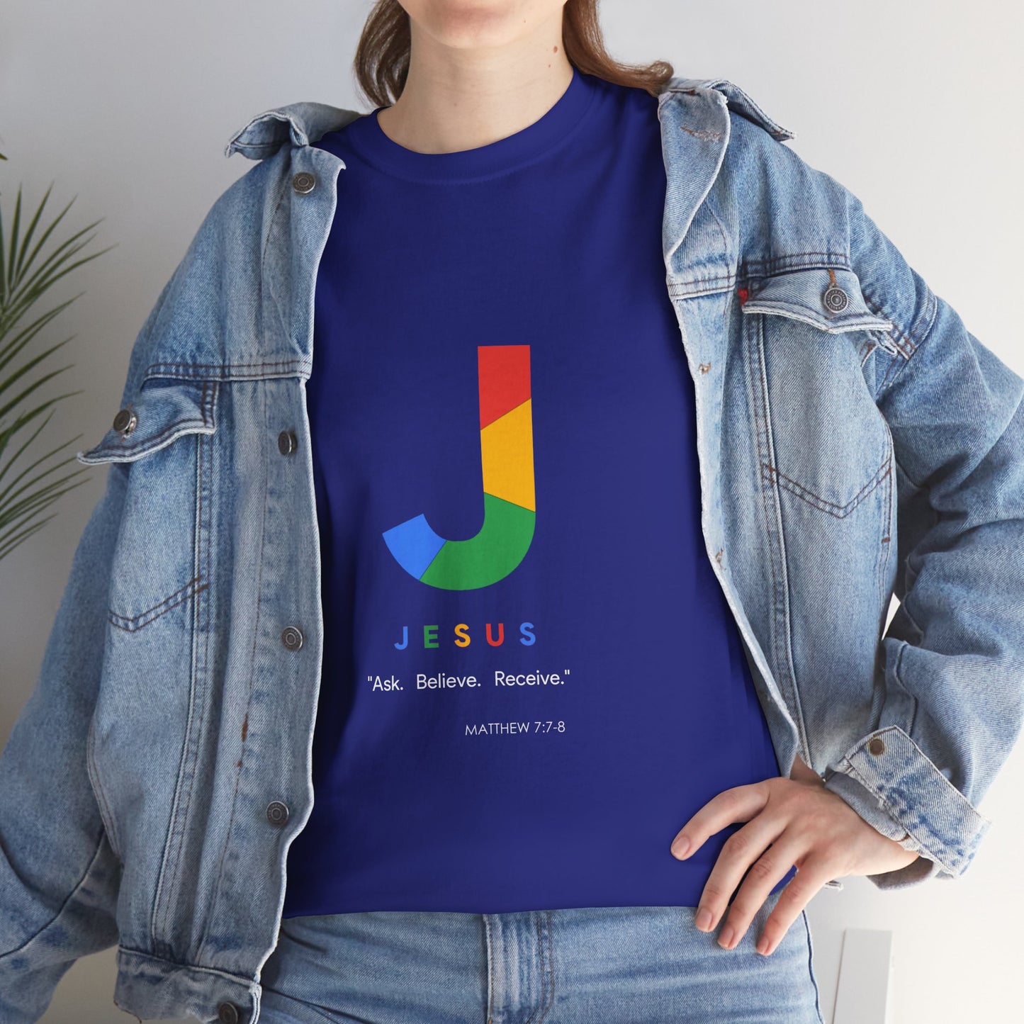 Ask. Believe. Receive. Unisex Heavy Cotton Tee