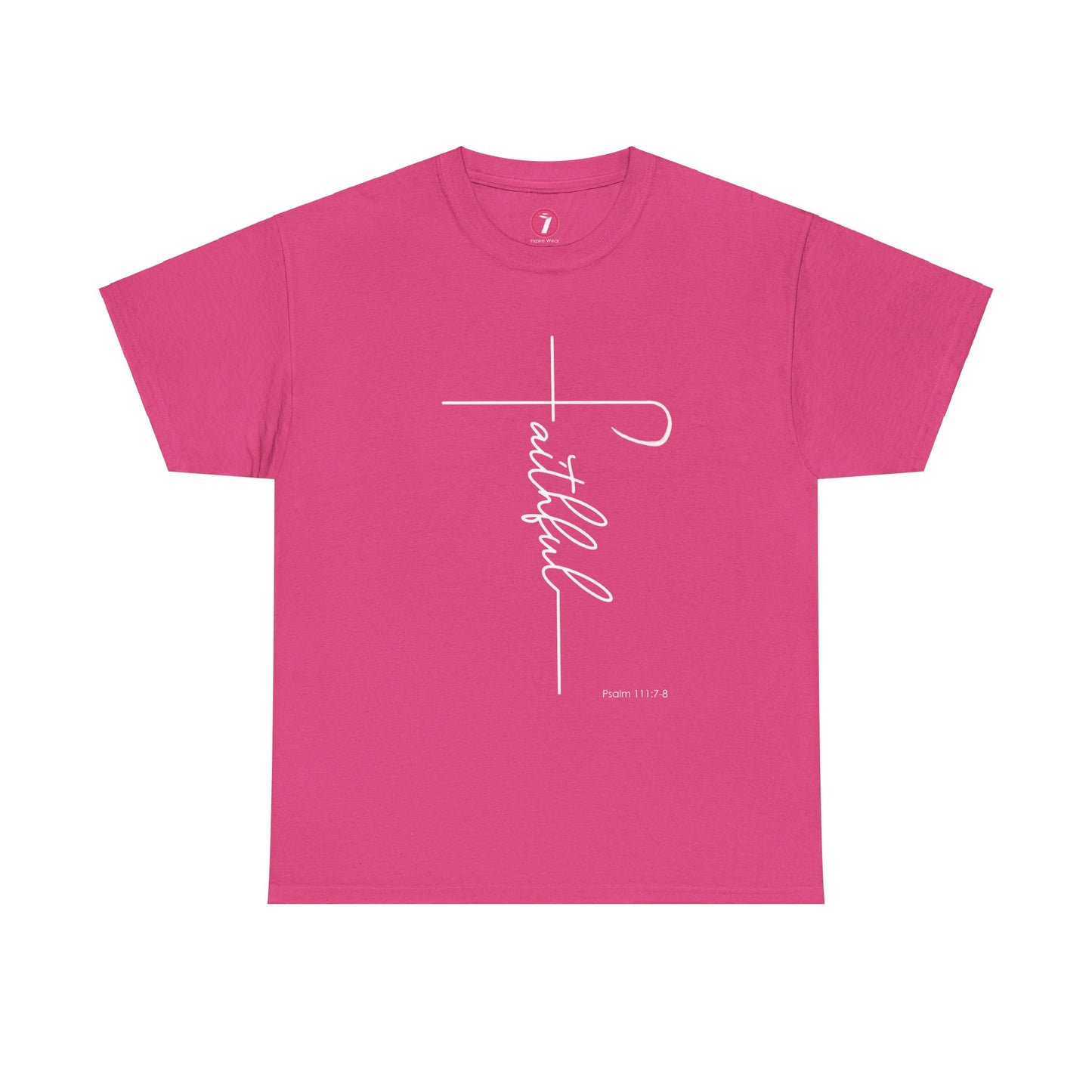 Faithful Fancy Script Unisex Heavy Cotton Tee