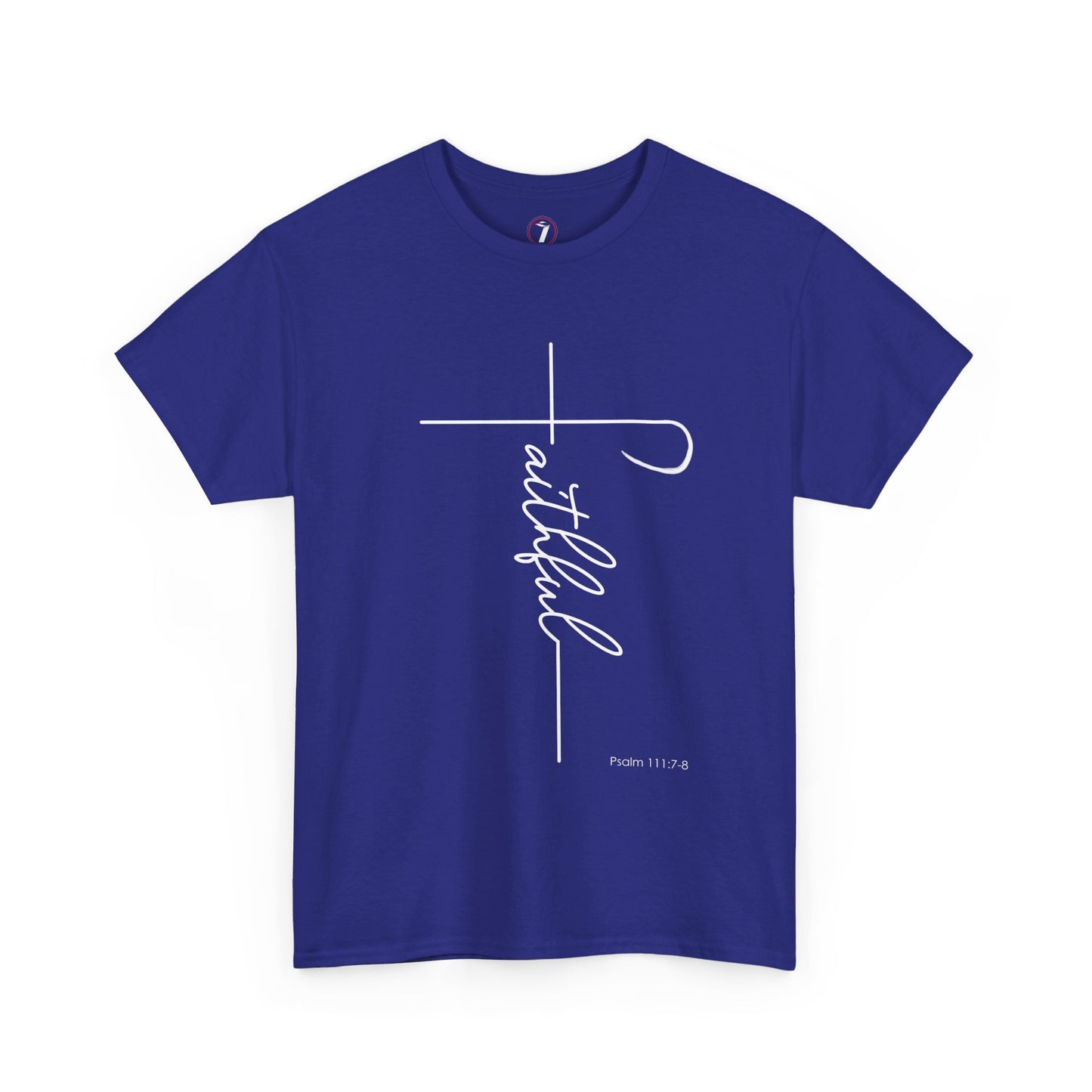 Faithful Fancy Script Unisex Heavy Cotton Tee