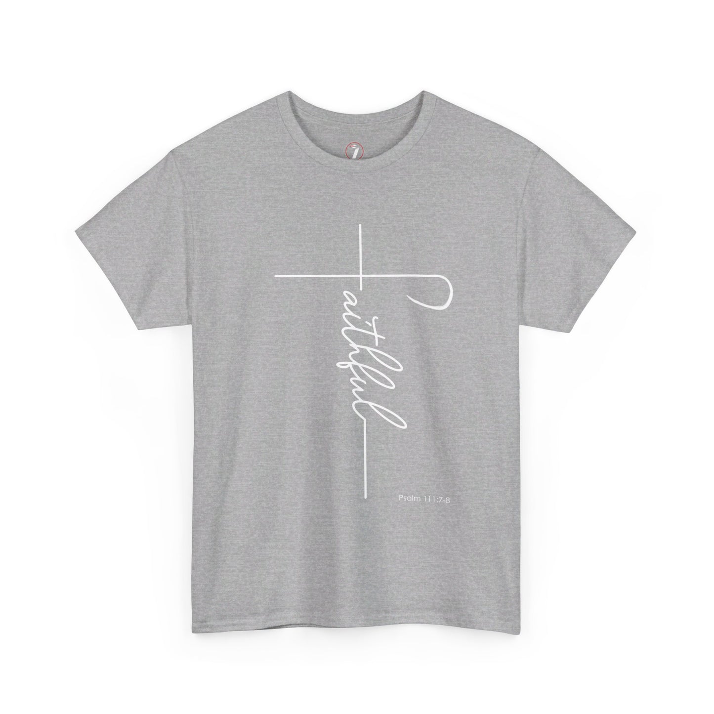 Faithful Fancy Script Unisex Heavy Cotton Tee