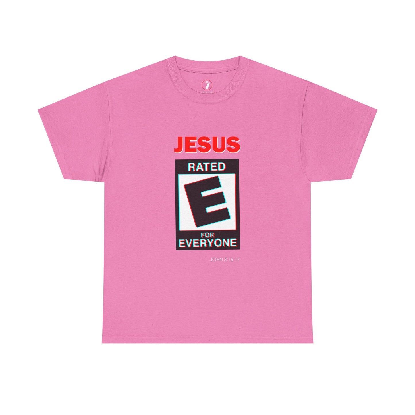 Jesus Rated E Unisex Heavy Cotton Tee Christian T-Shirt