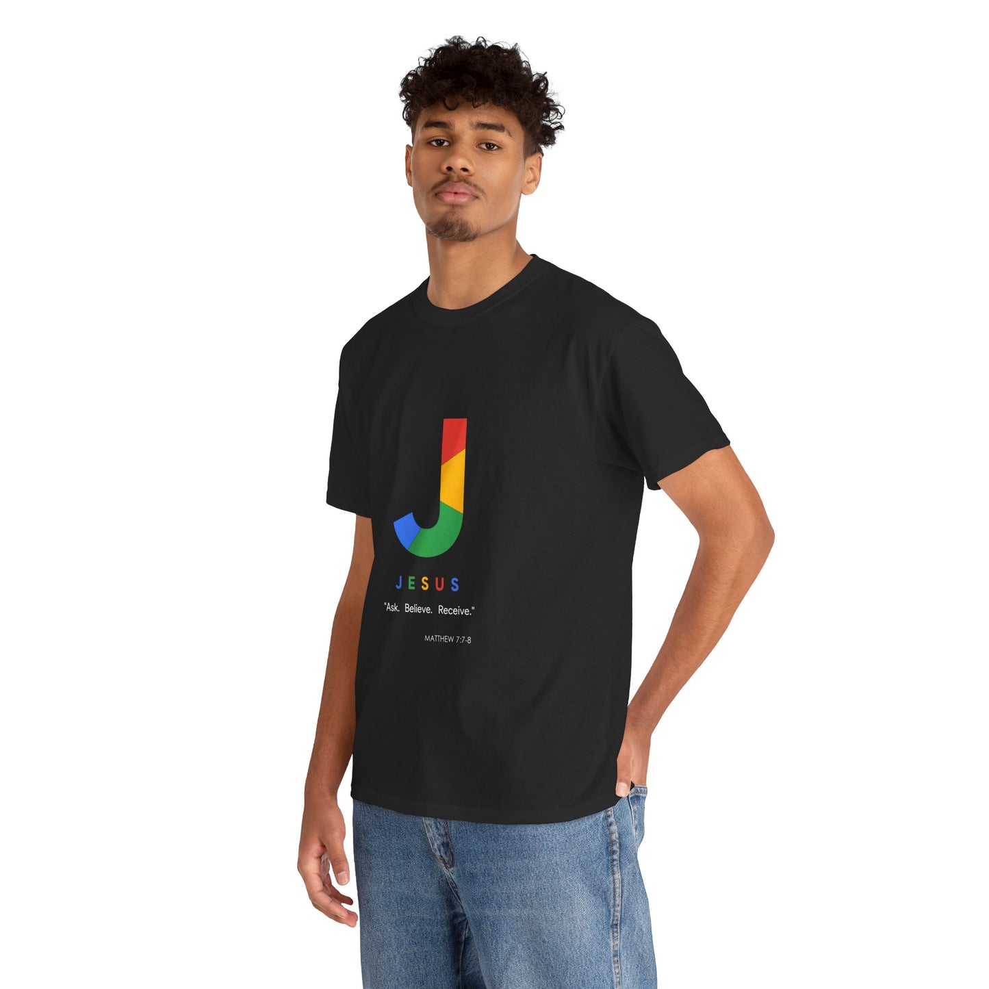 Ask. Believe. Receive. Unisex Heavy Cotton Tee