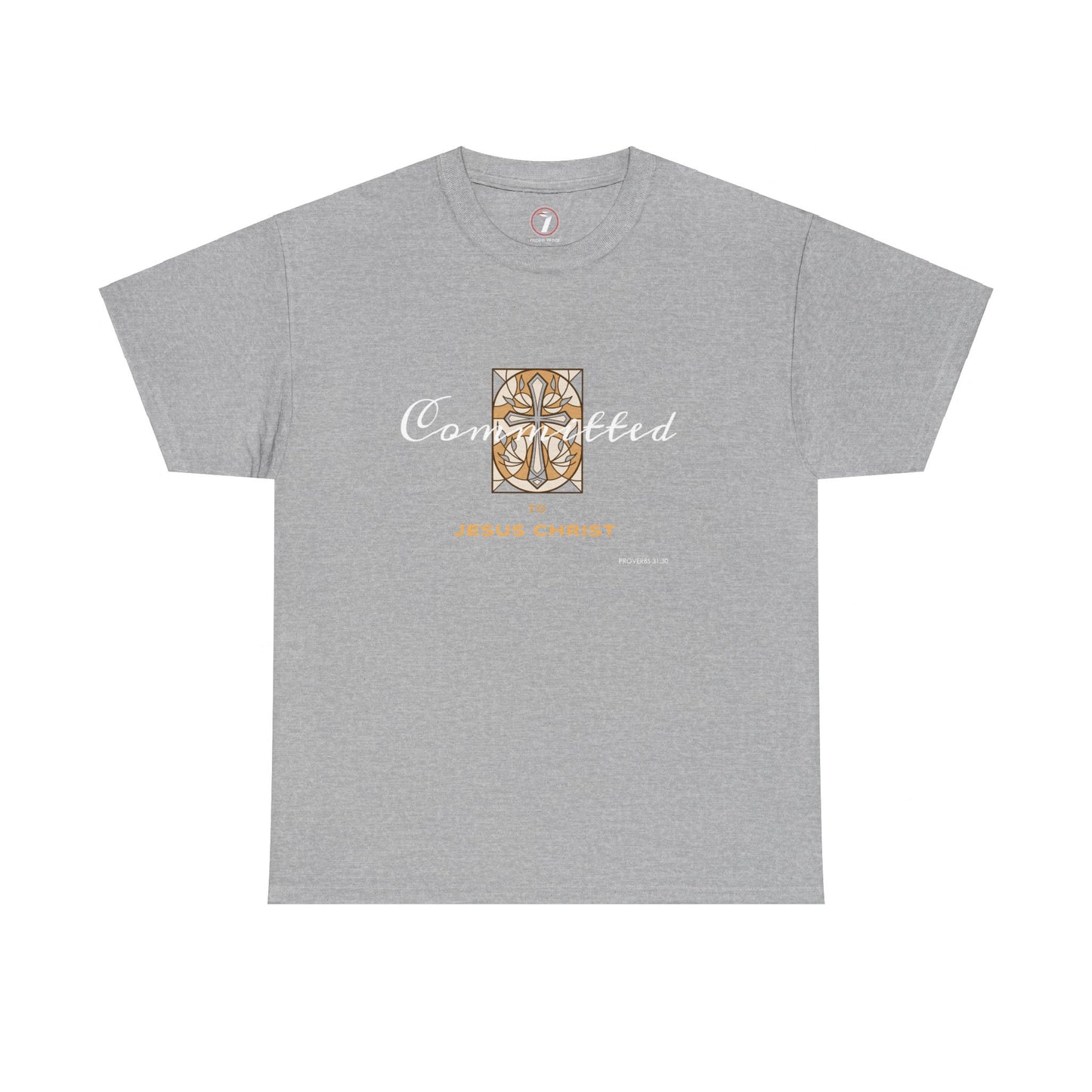 Committed to Jesus Christ Unisex Heavy Cotton Tee