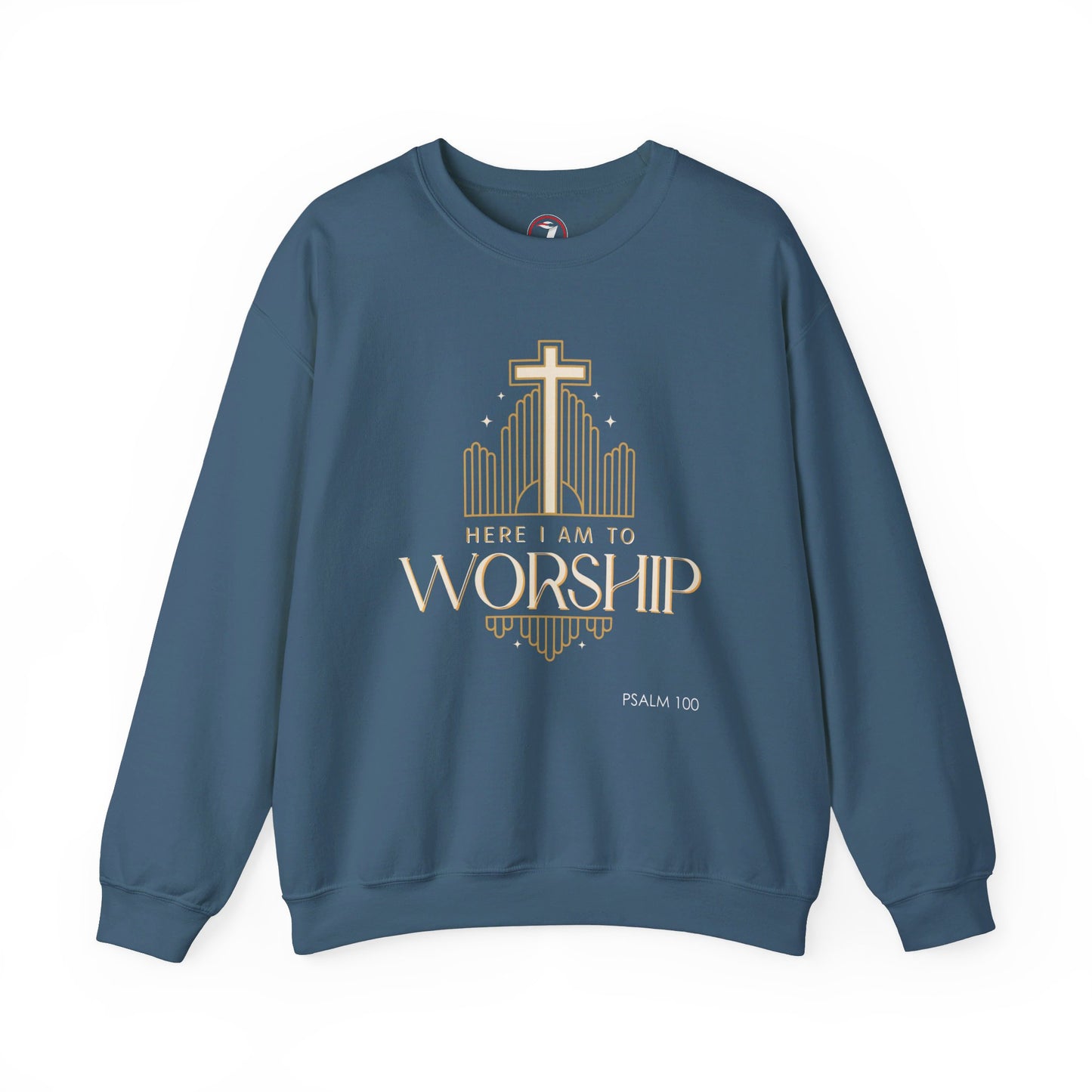 Here I Am To Worship Unisex Heavy Blend™ Crewneck Sweatshirt