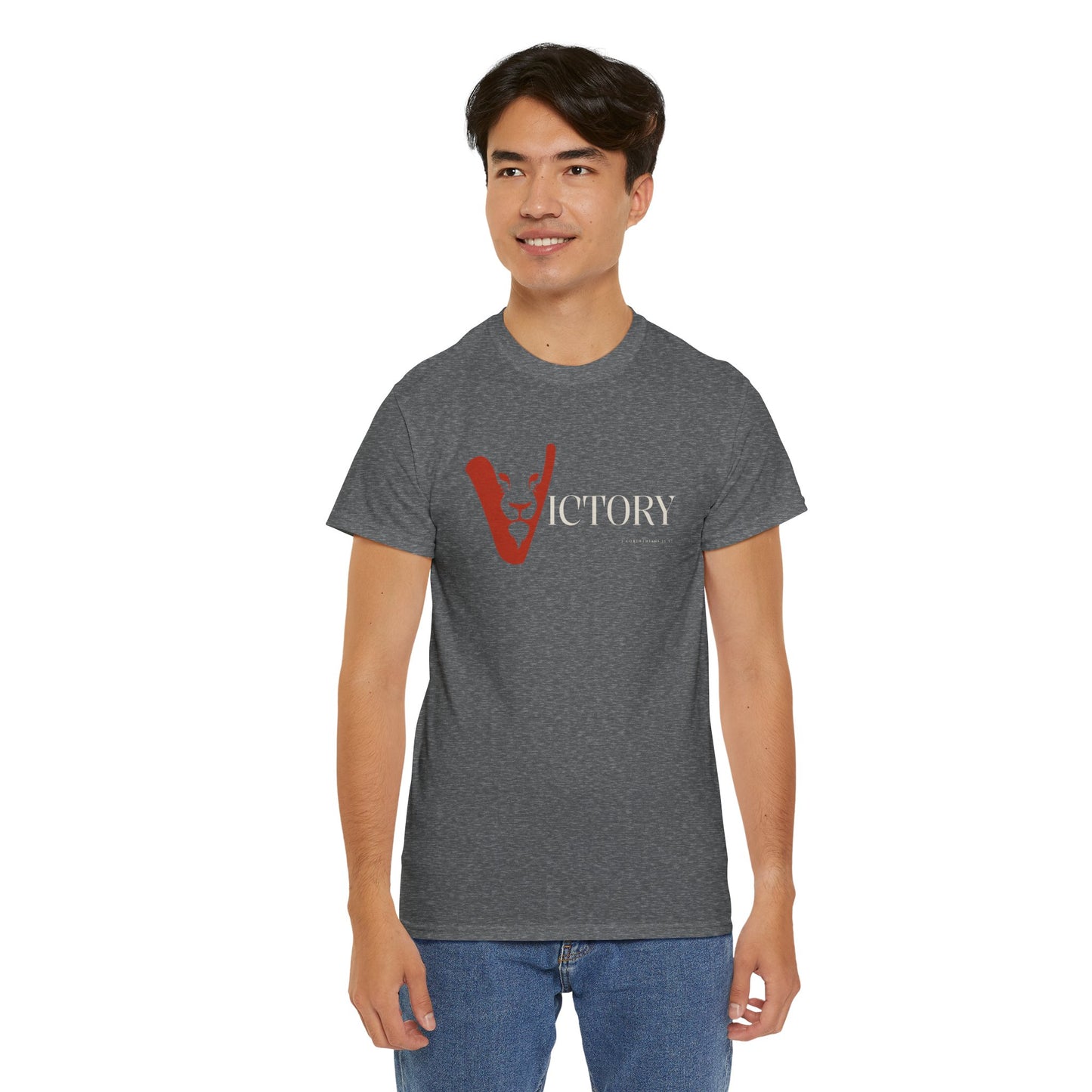 Victory in Jesus Unisex Heavy Cotton Tee