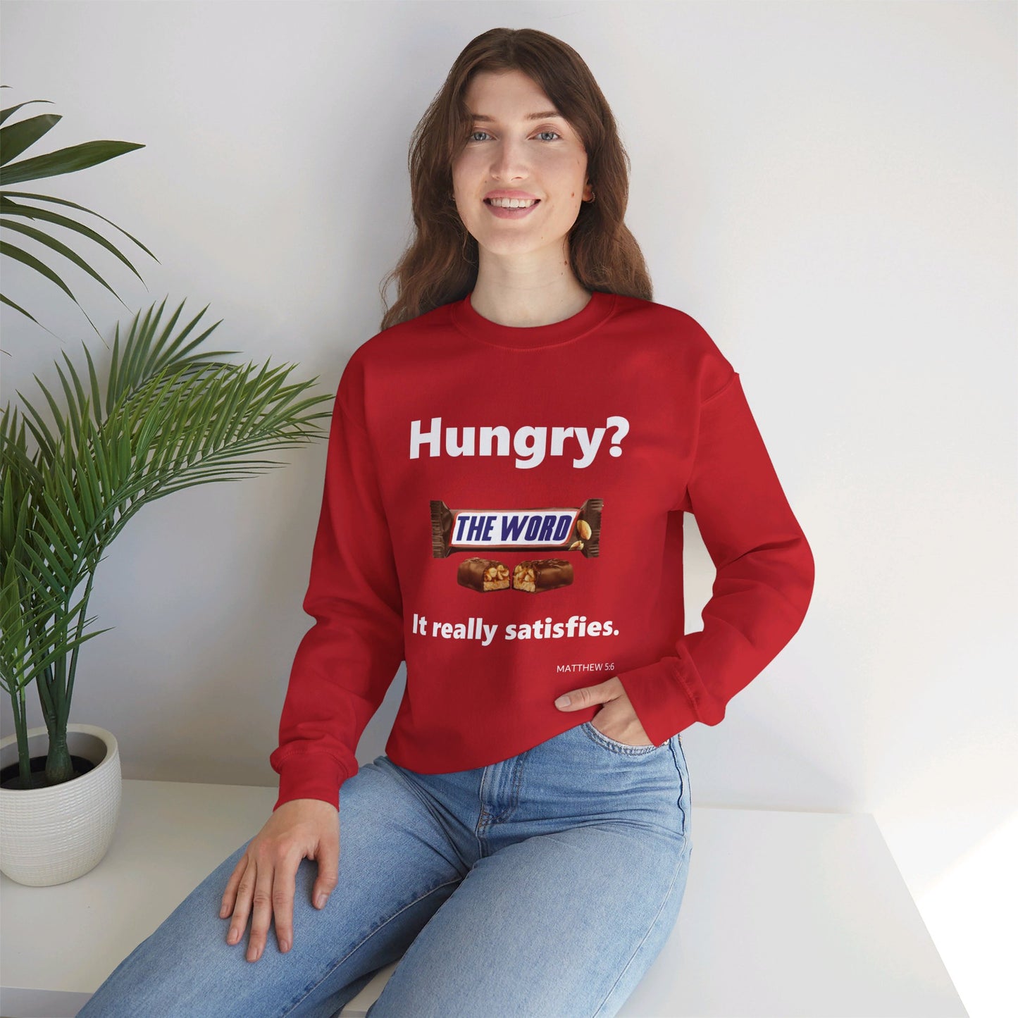 Hungry for the Word Unisex Heavy Blend™ Crewneck Sweatshirt