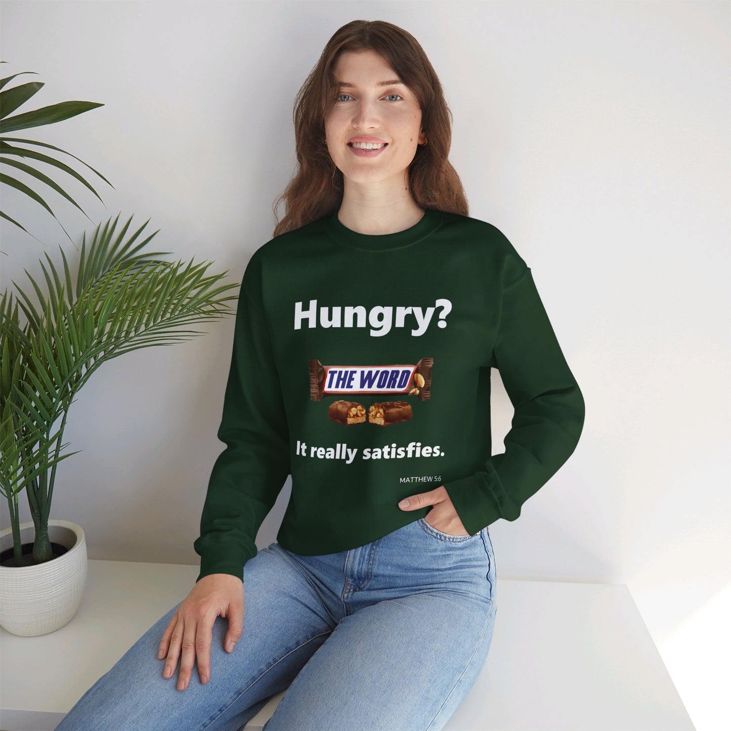 Hungry for the Word Unisex Heavy Blend™ Crewneck Sweatshirt