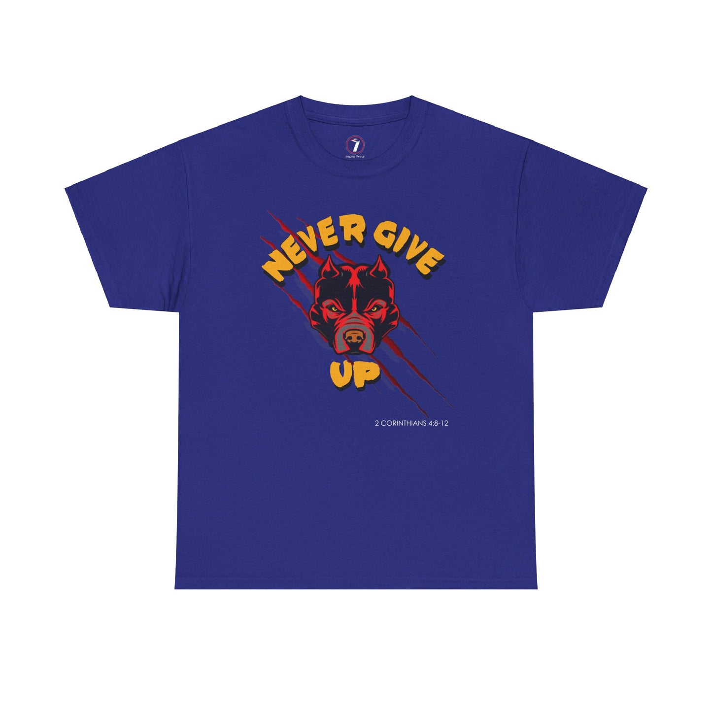 Never Give Up Unisex Heavy Cotton Tee
