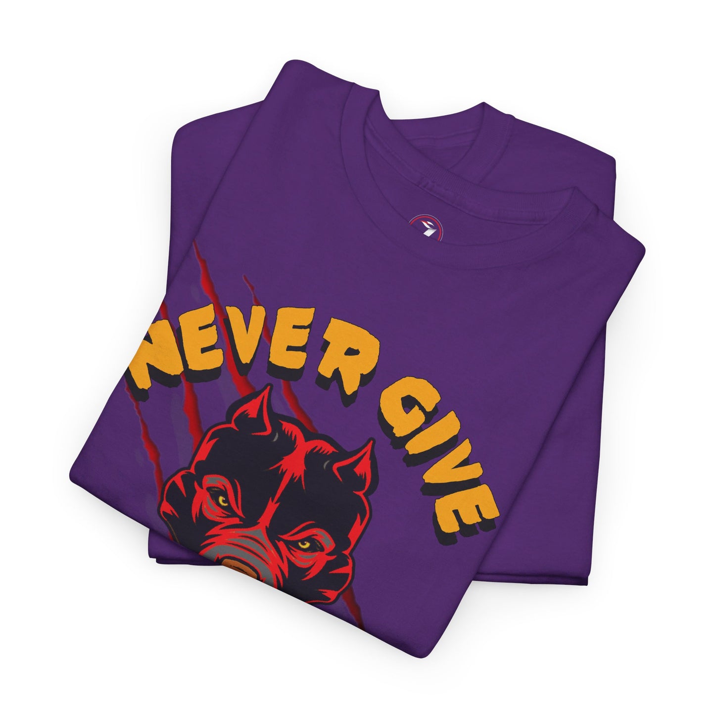 Never Give Up Unisex Heavy Cotton Tee