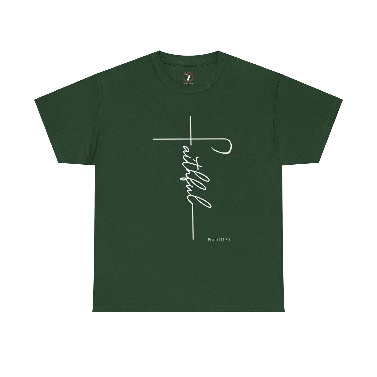 Faithful Fancy Script Unisex Heavy Cotton Tee