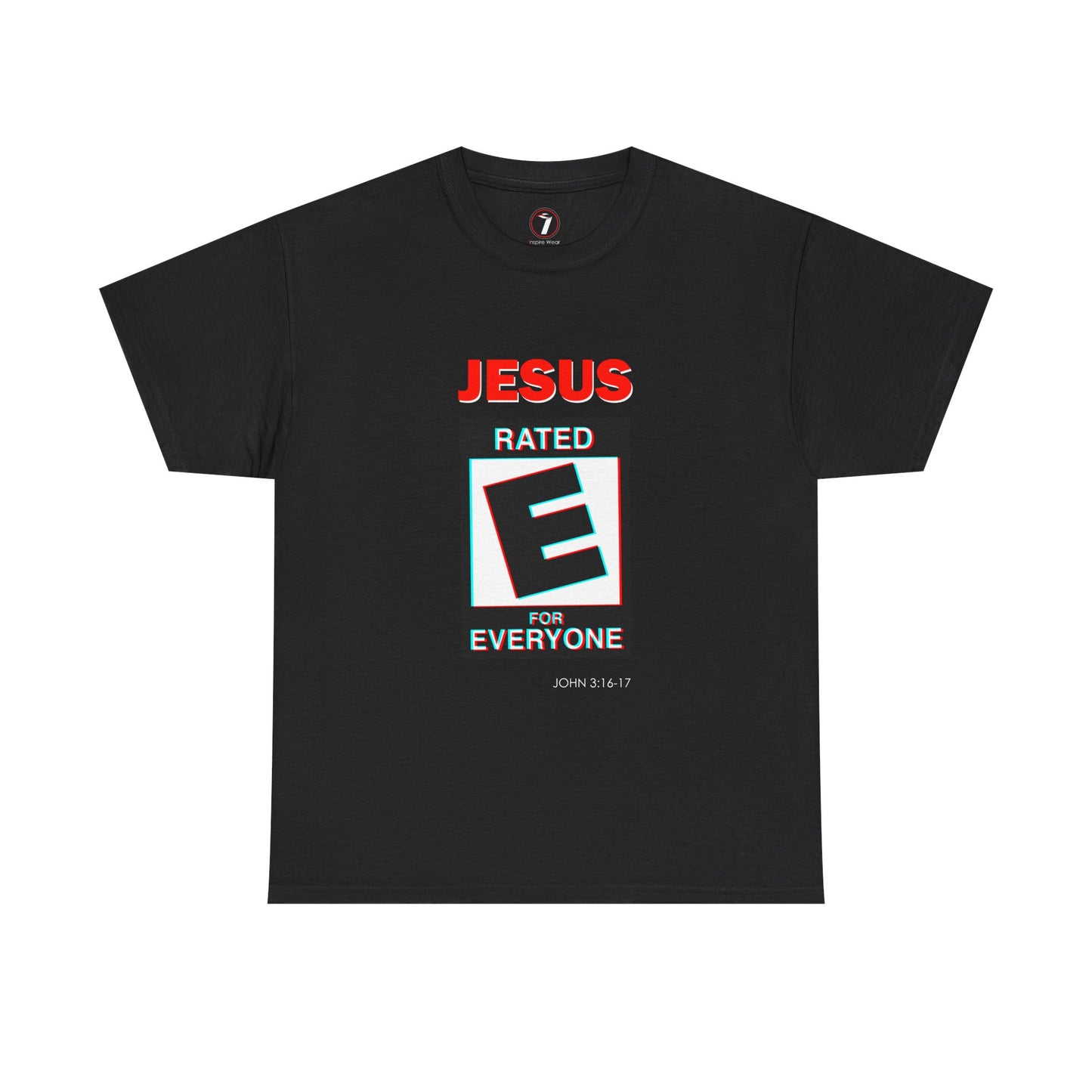Jesus Rated E Unisex Heavy Cotton Tee Christian T-Shirt