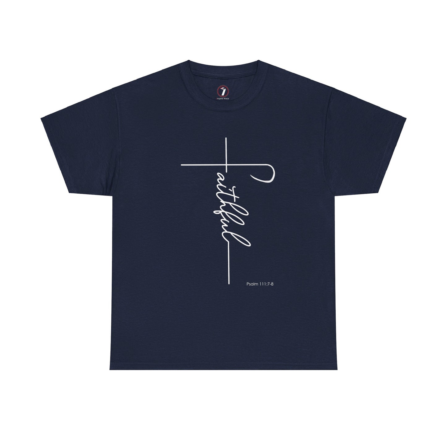 Faithful Fancy Script Unisex Heavy Cotton Tee