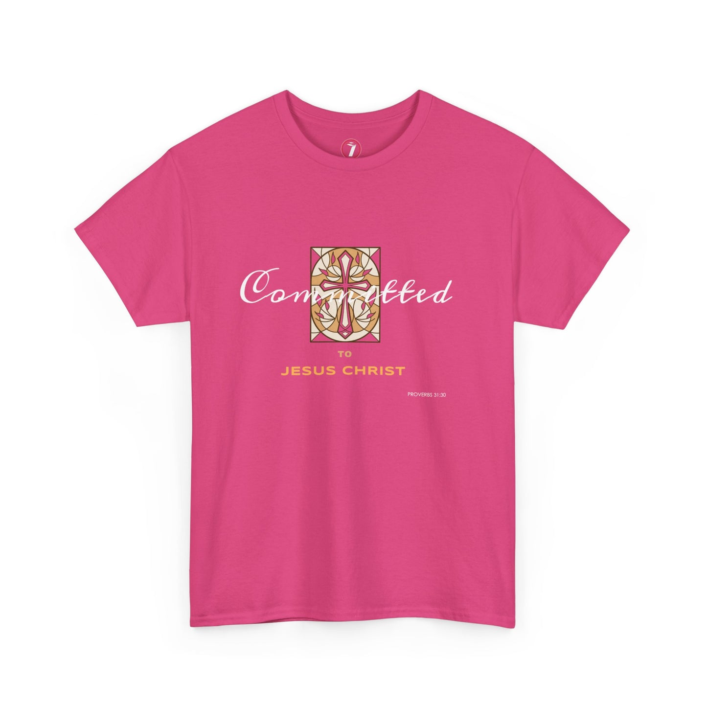 Committed to Jesus Christ Unisex Heavy Cotton Tee