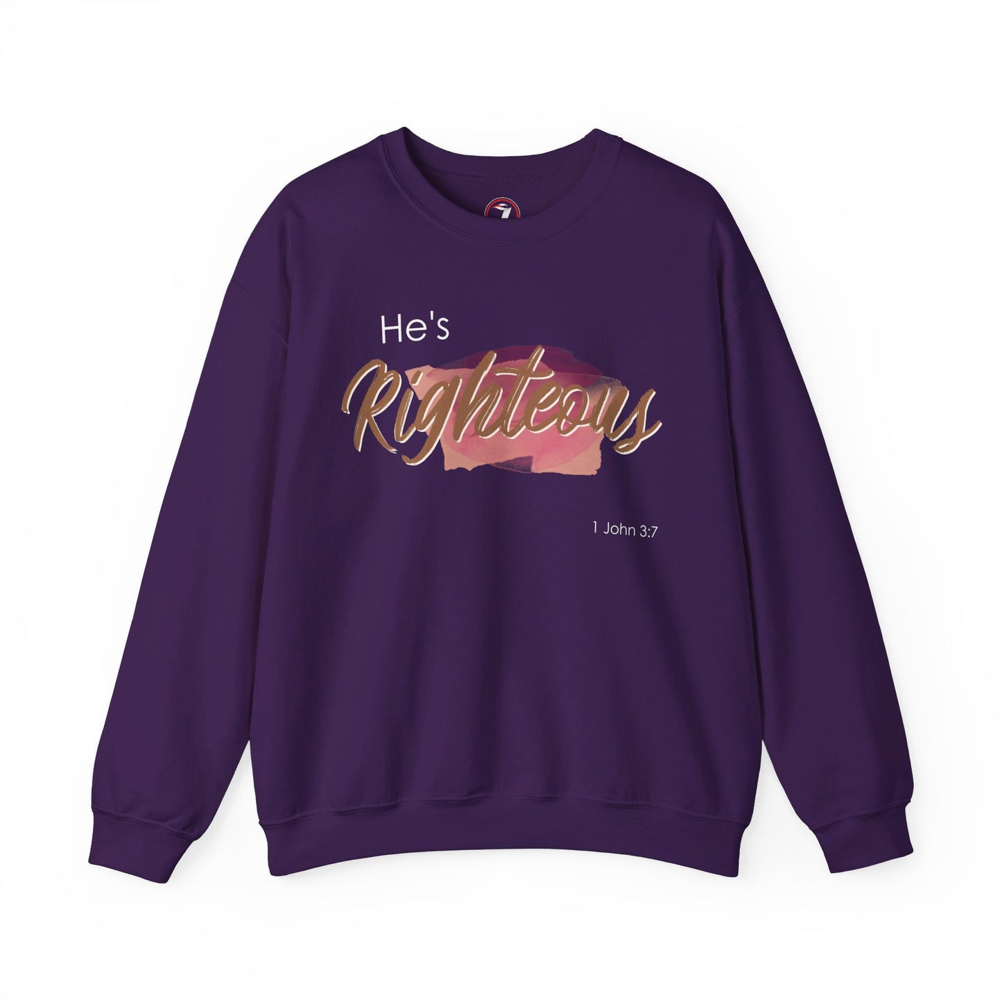 He's Righteous Unisex Heavy Blend™ Crewneck Sweatshirt
