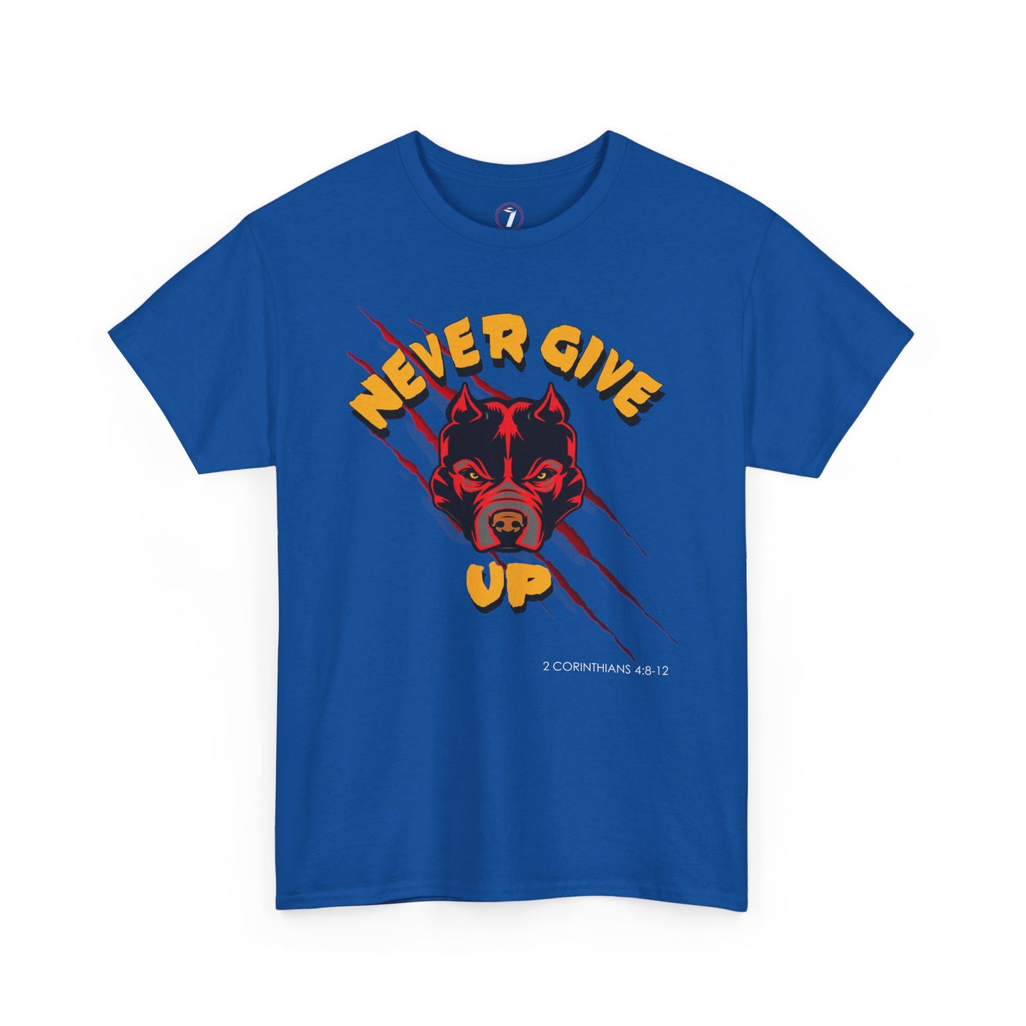 Never Give Up Unisex Heavy Cotton Tee