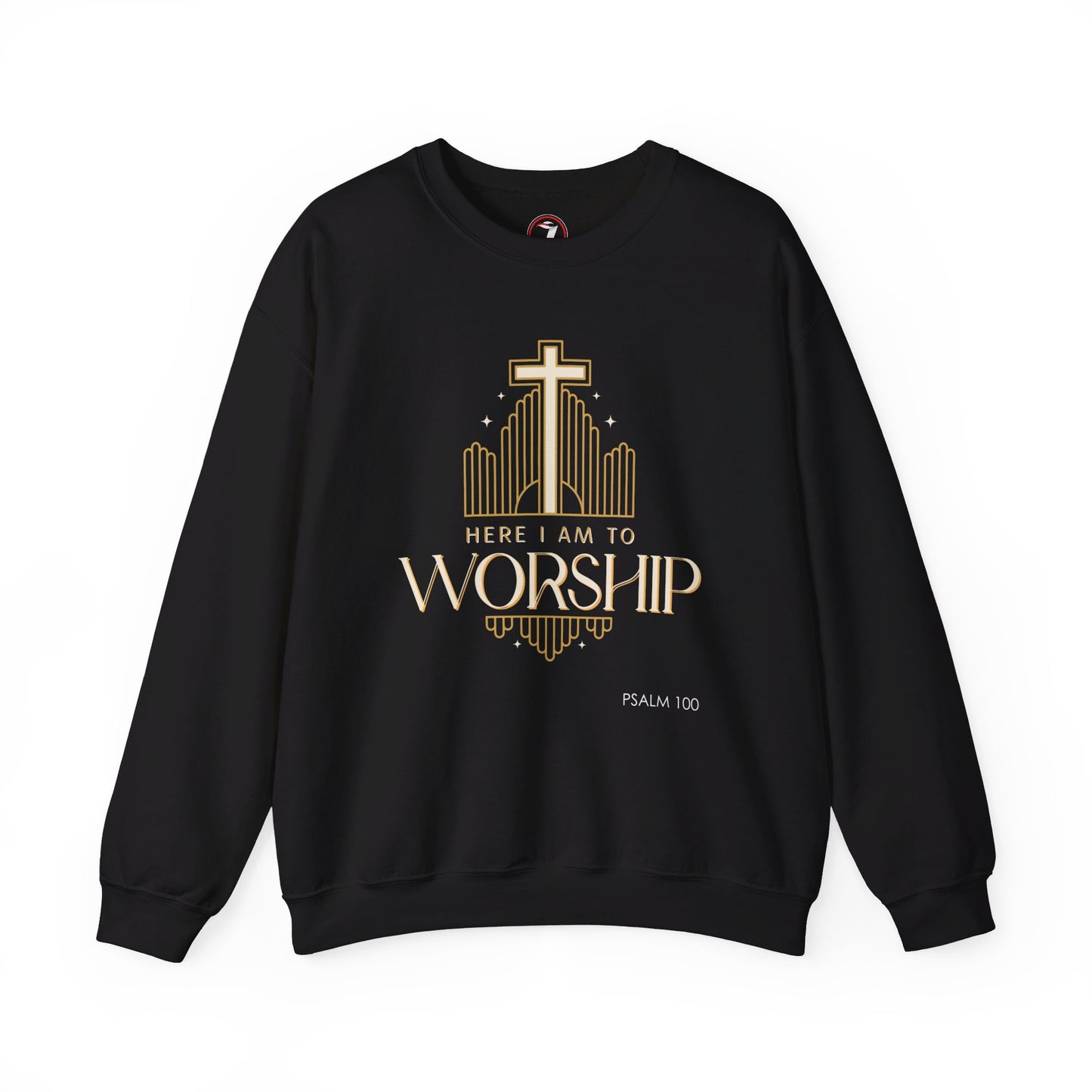 Here I Am To Worship Unisex Heavy Blend™ Crewneck Sweatshirt