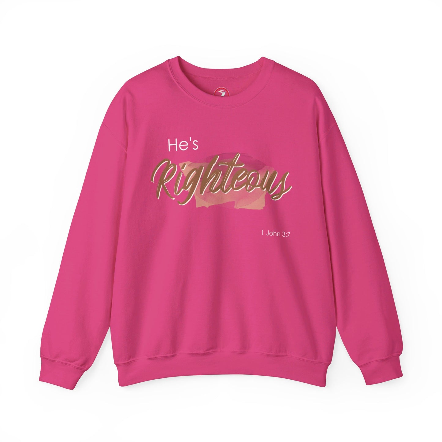 He's Righteous Unisex Heavy Blend™ Crewneck Sweatshirt