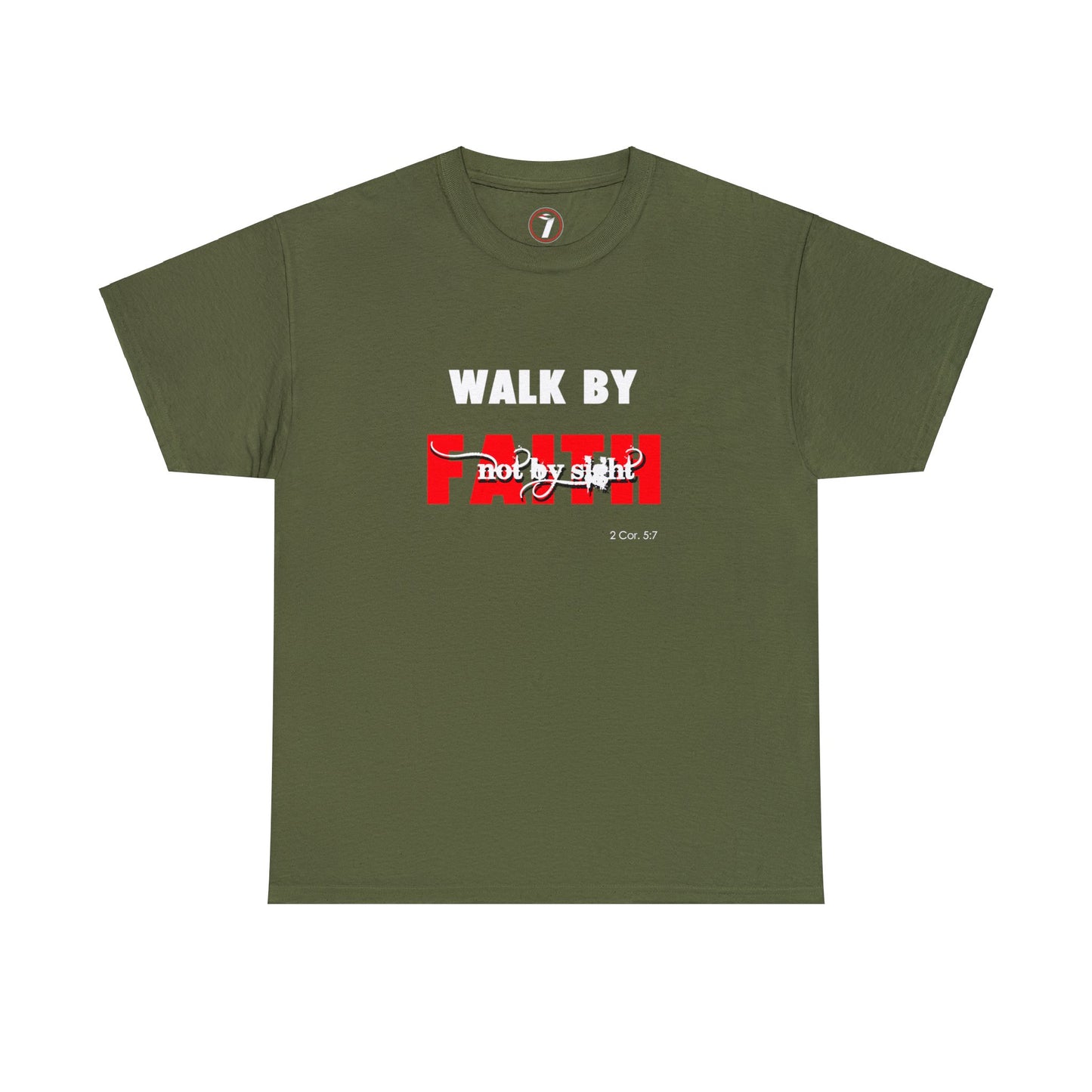 Walk by Faith Unisex Heavy Cotton Tee