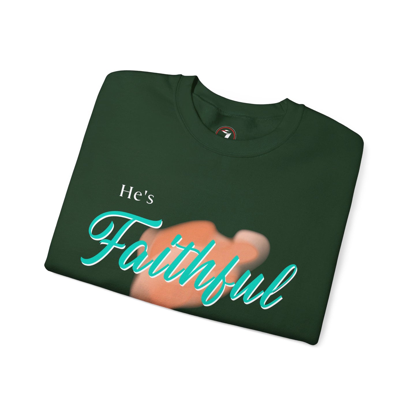 He's Faithful Unisex Heavy Blend™ Crewneck Sweatshirt