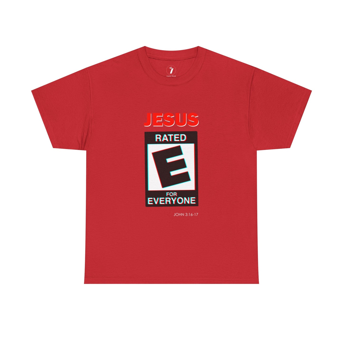 Jesus Rated E Unisex Heavy Cotton Tee Christian T-Shirt