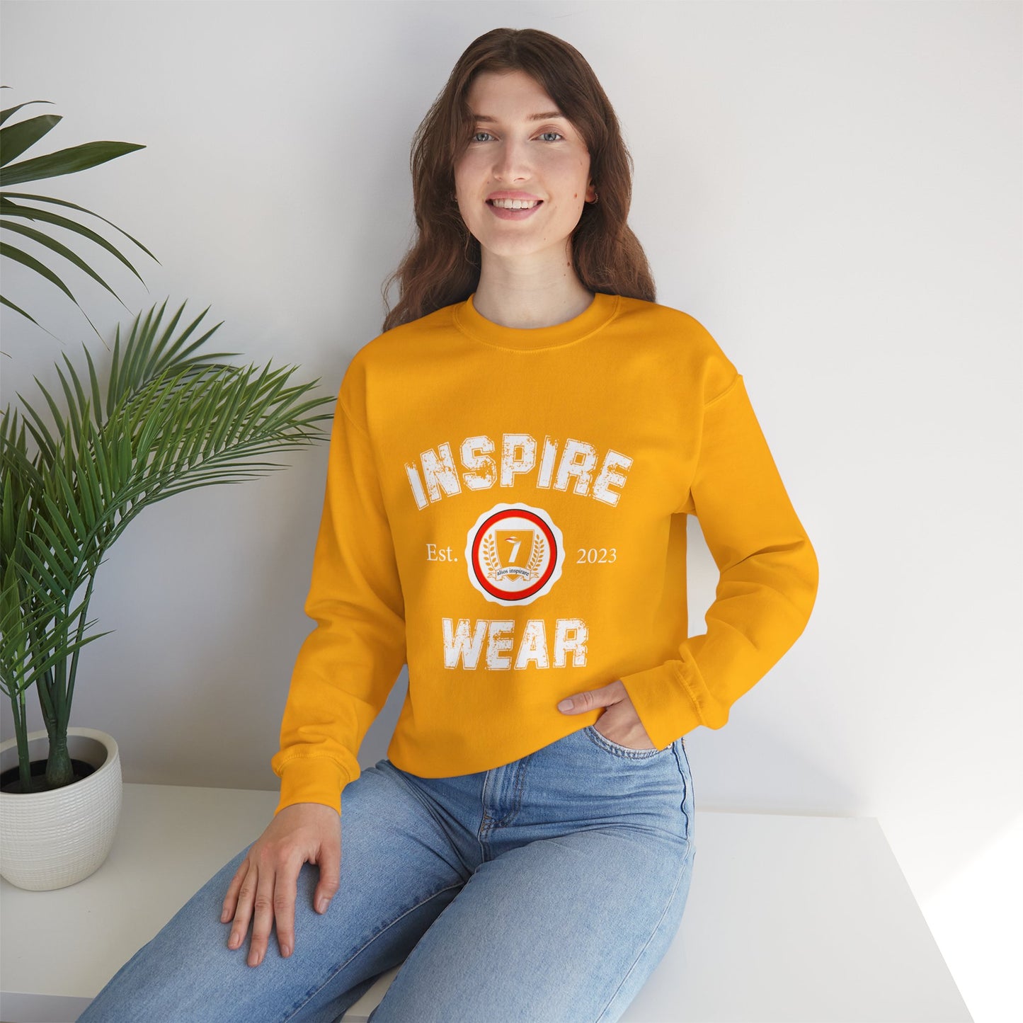Inspire Wear Collegiate Unisex Heavy Blend™ Crewneck Sweatshirt