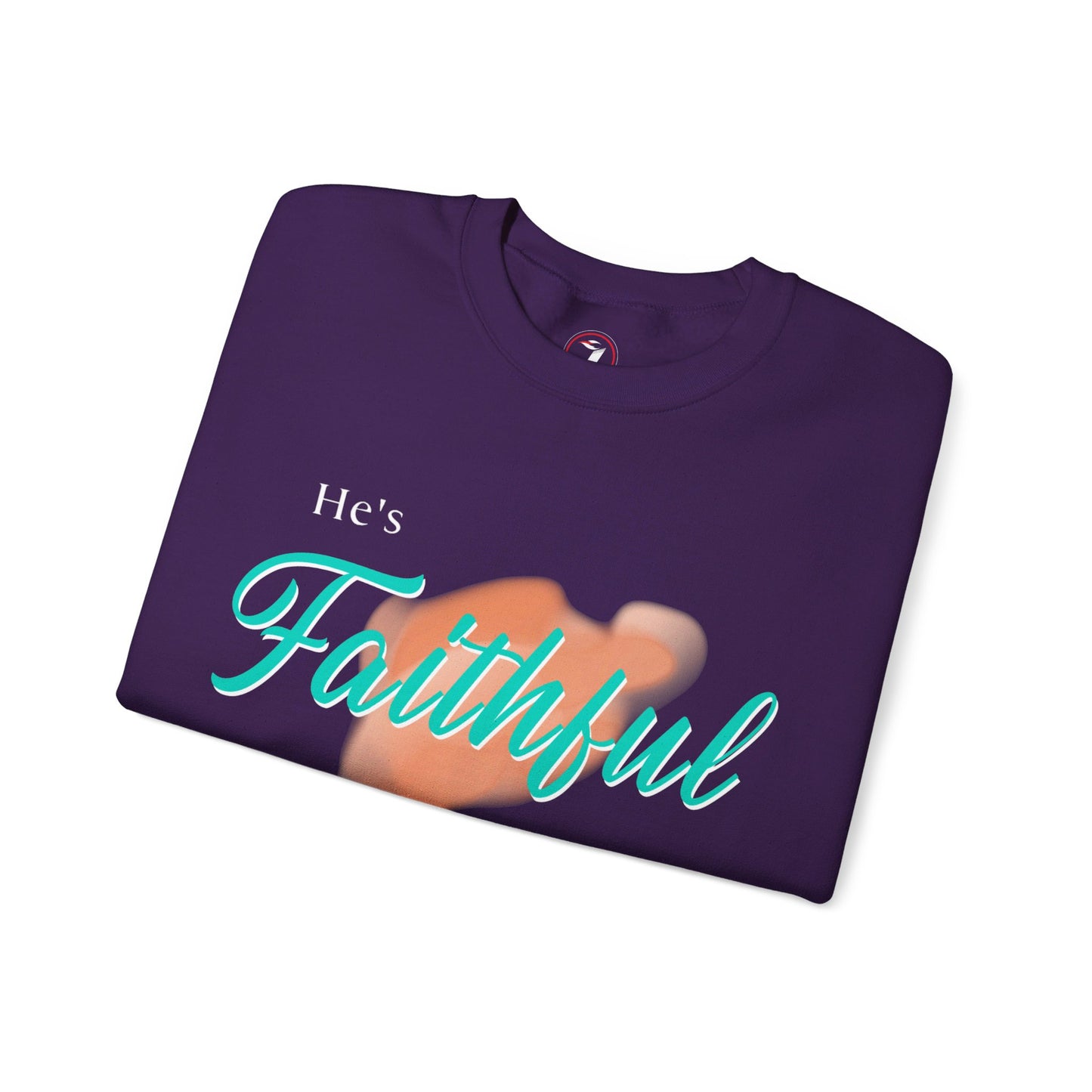 He's Faithful Unisex Heavy Blend™ Crewneck Sweatshirt