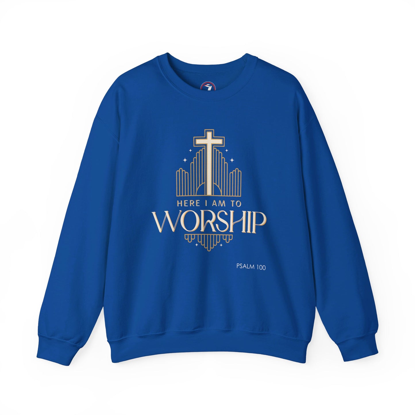 Here I Am To Worship Unisex Heavy Blend™ Crewneck Sweatshirt