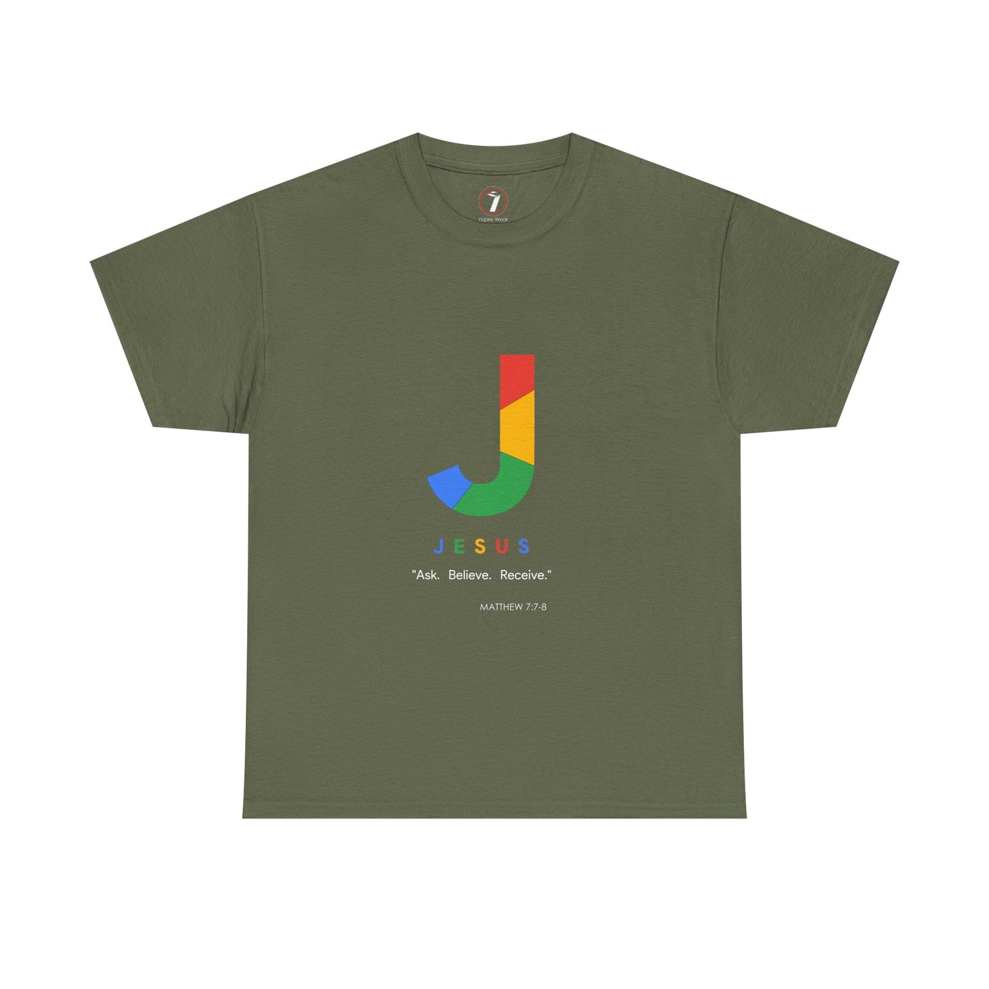 Ask. Believe. Receive. Unisex Heavy Cotton Tee