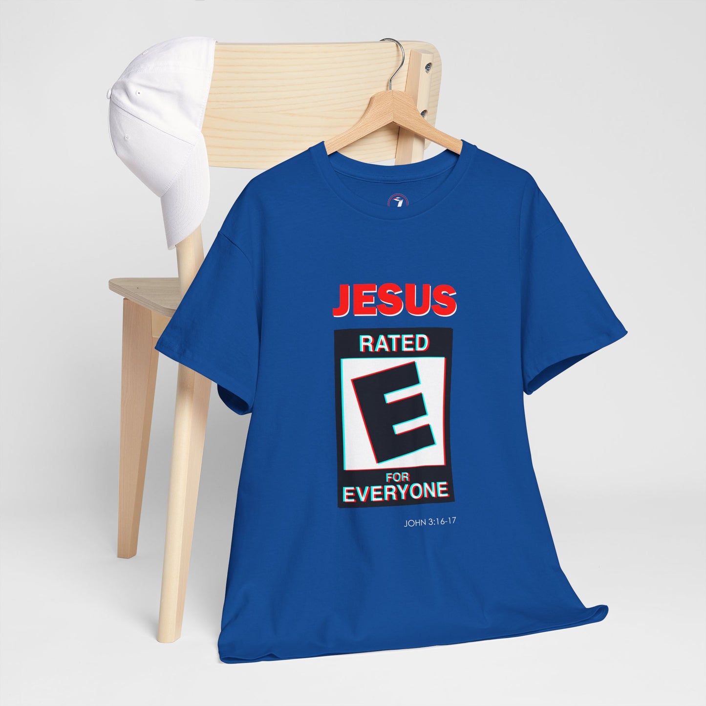 Jesus Rated E Unisex Heavy Cotton Tee Christian T-Shirt