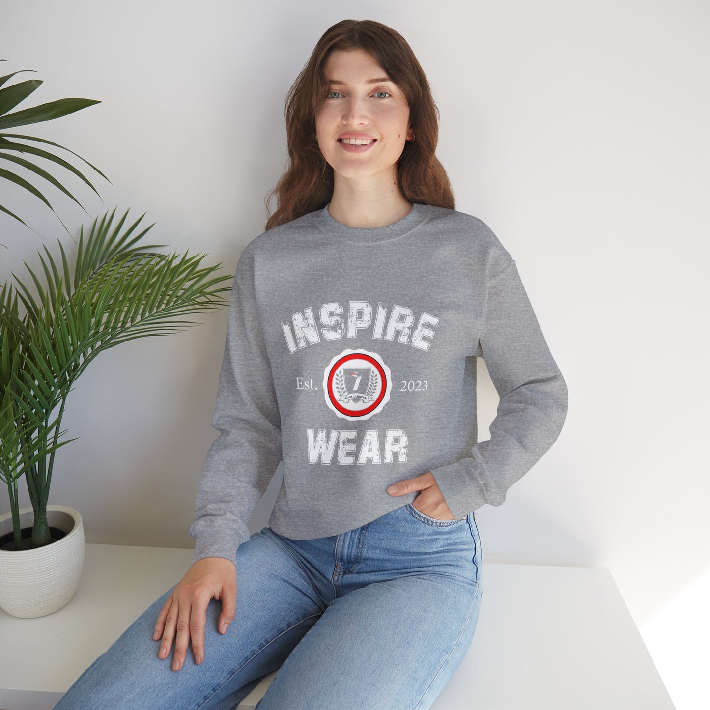 Inspire Wear Collegiate Unisex Heavy Blend™ Crewneck Sweatshirt