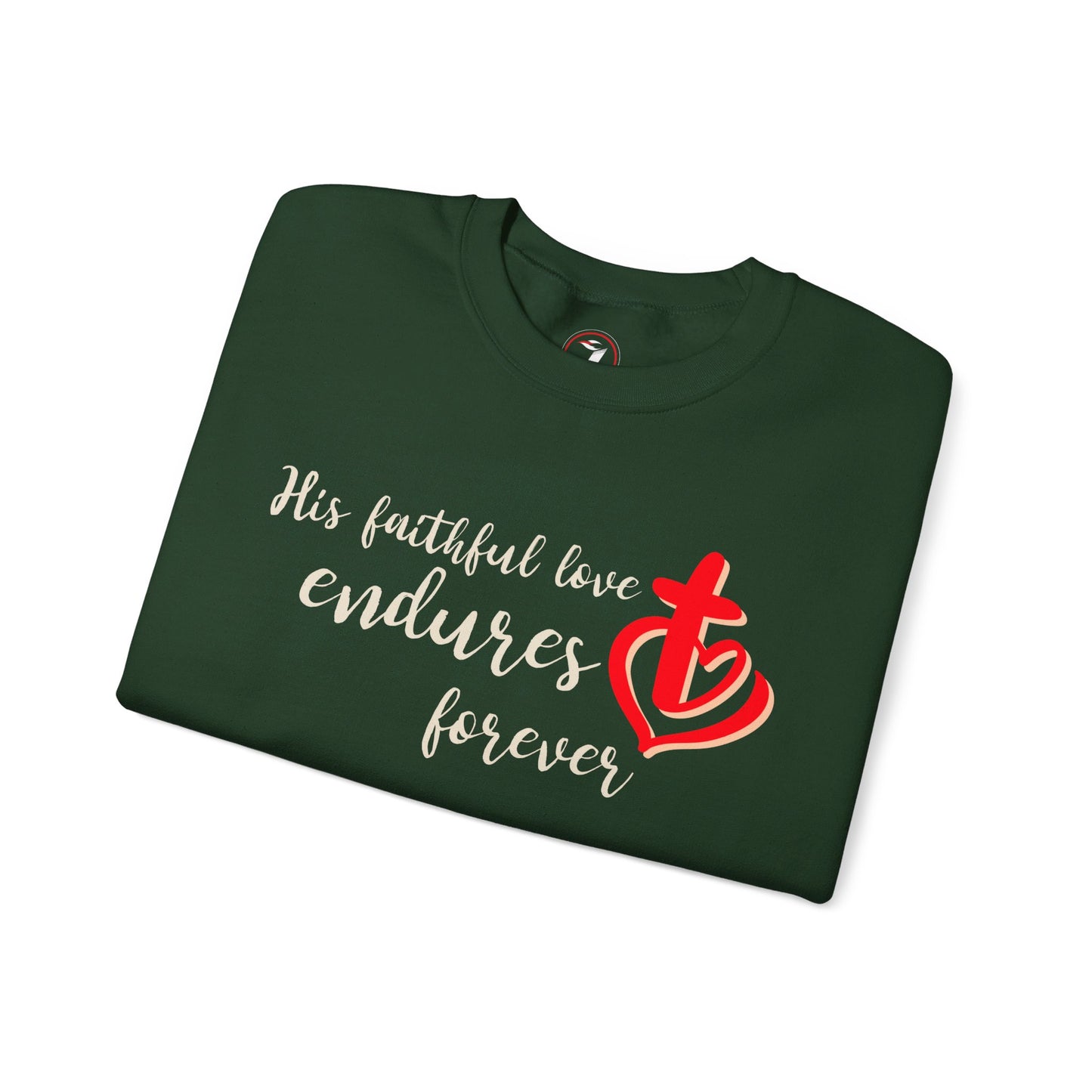 His Faithful Love Unisex Heavy Blend™ Crewneck Sweatshirt