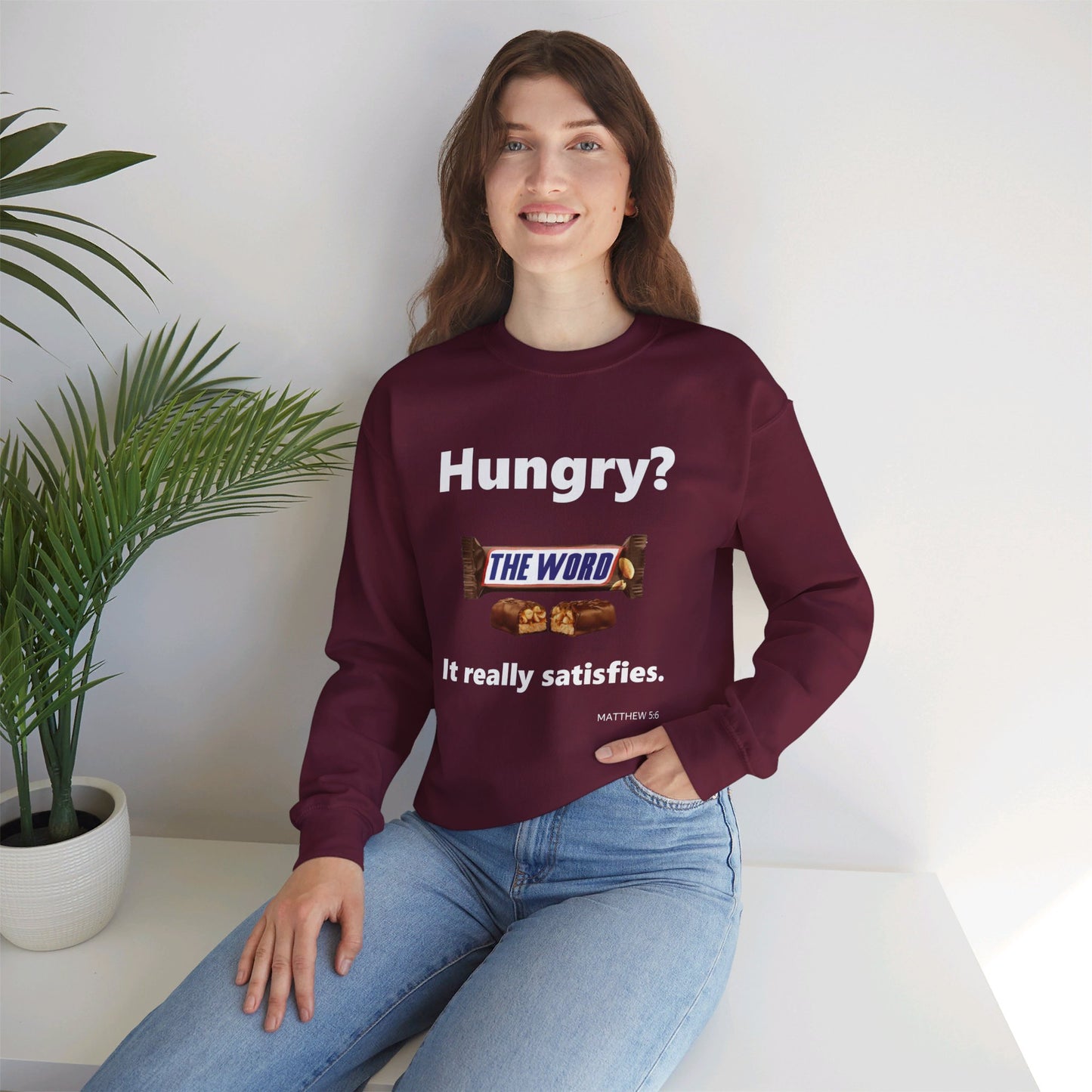 Hungry for the Word Unisex Heavy Blend™ Crewneck Sweatshirt