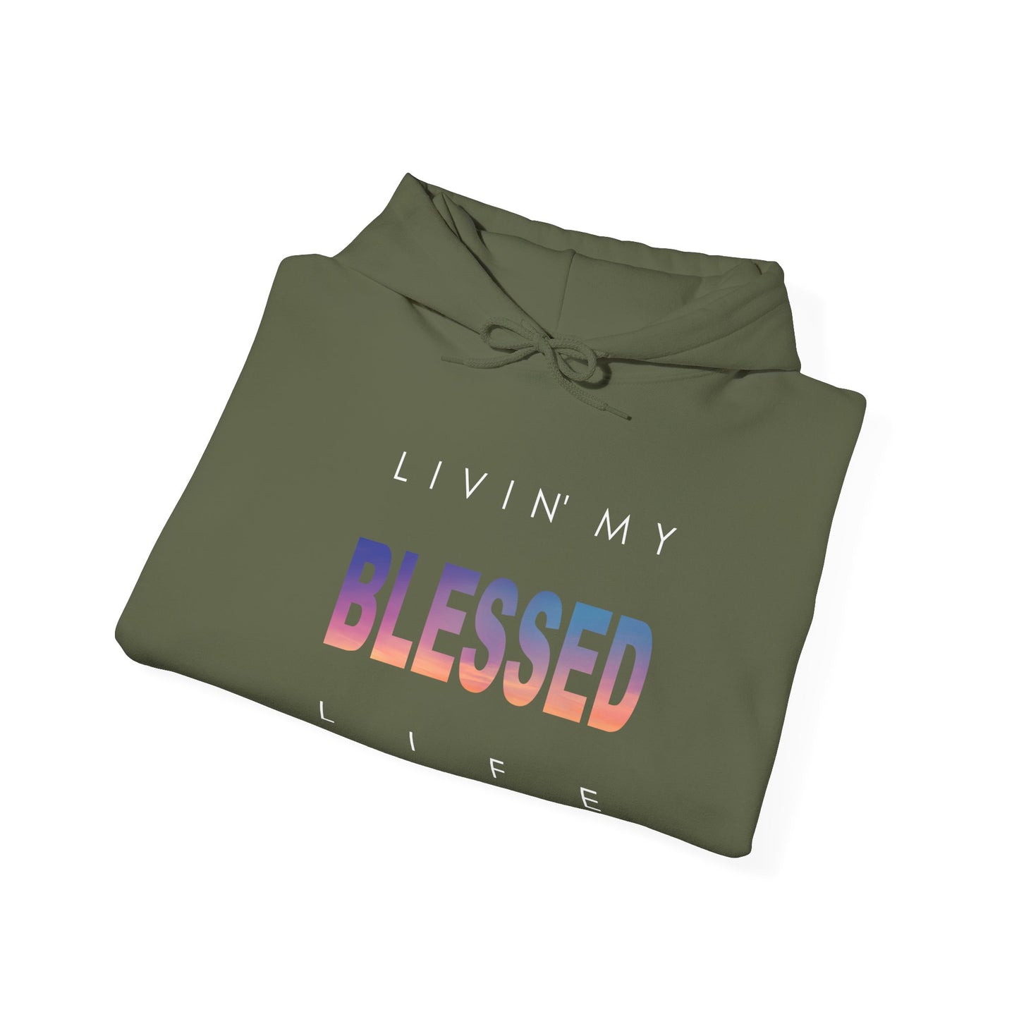 Living My Blessed Life Unisex Heavy Blend™ Hooded Sweatshirt