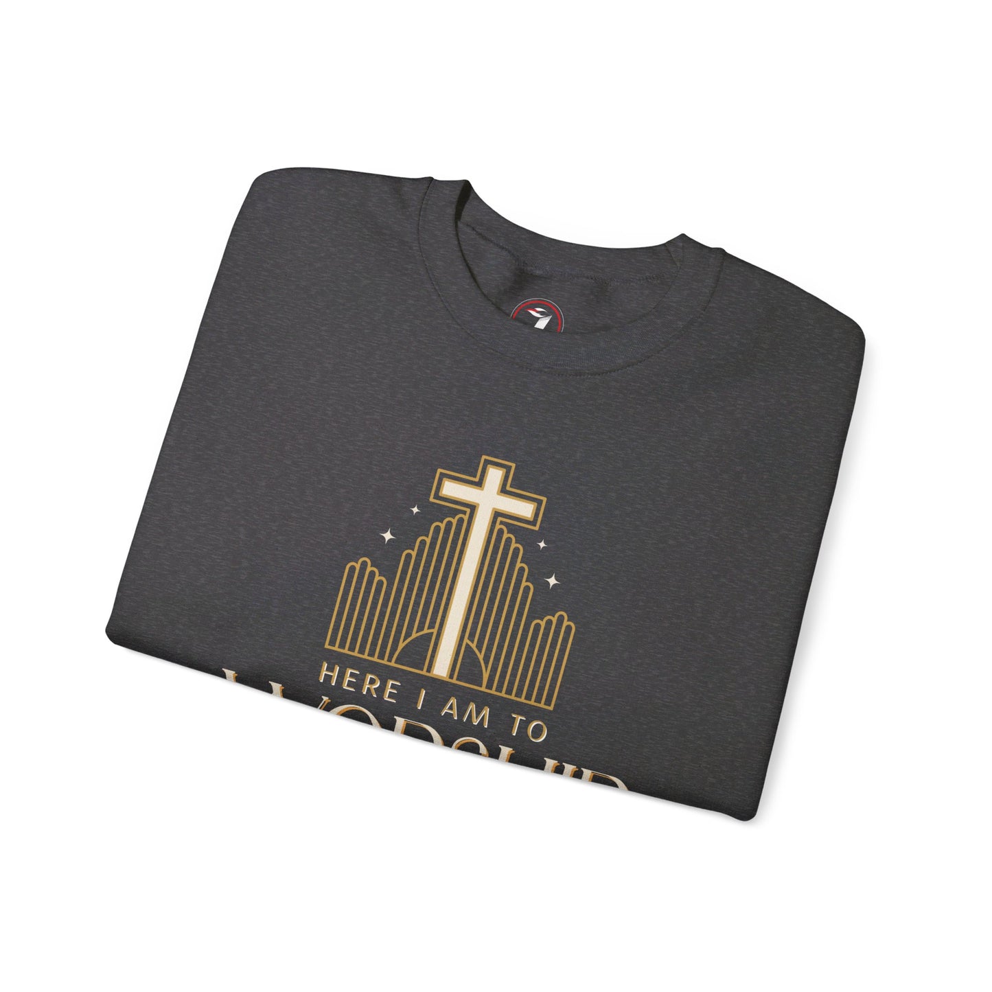 Here I Am To Worship Unisex Heavy Blend™ Crewneck Sweatshirt