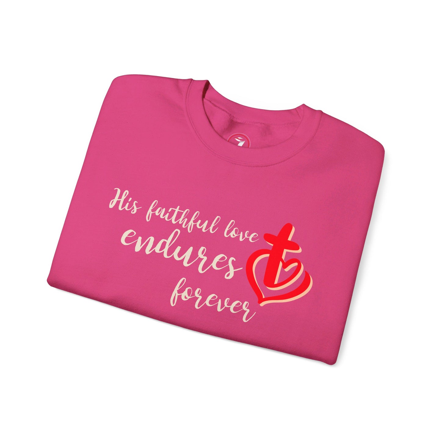 His Faithful Love Unisex Heavy Blend™ Crewneck Sweatshirt