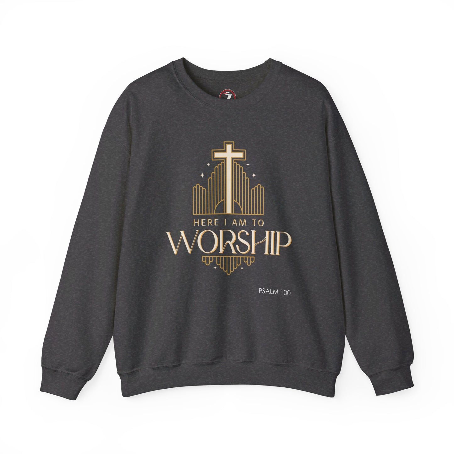 Here I Am To Worship Unisex Heavy Blend™ Crewneck Sweatshirt