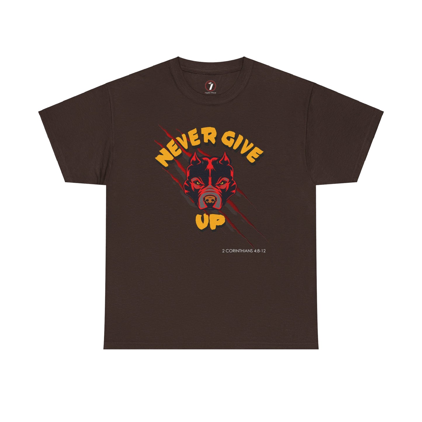 Never Give Up Unisex Heavy Cotton Tee
