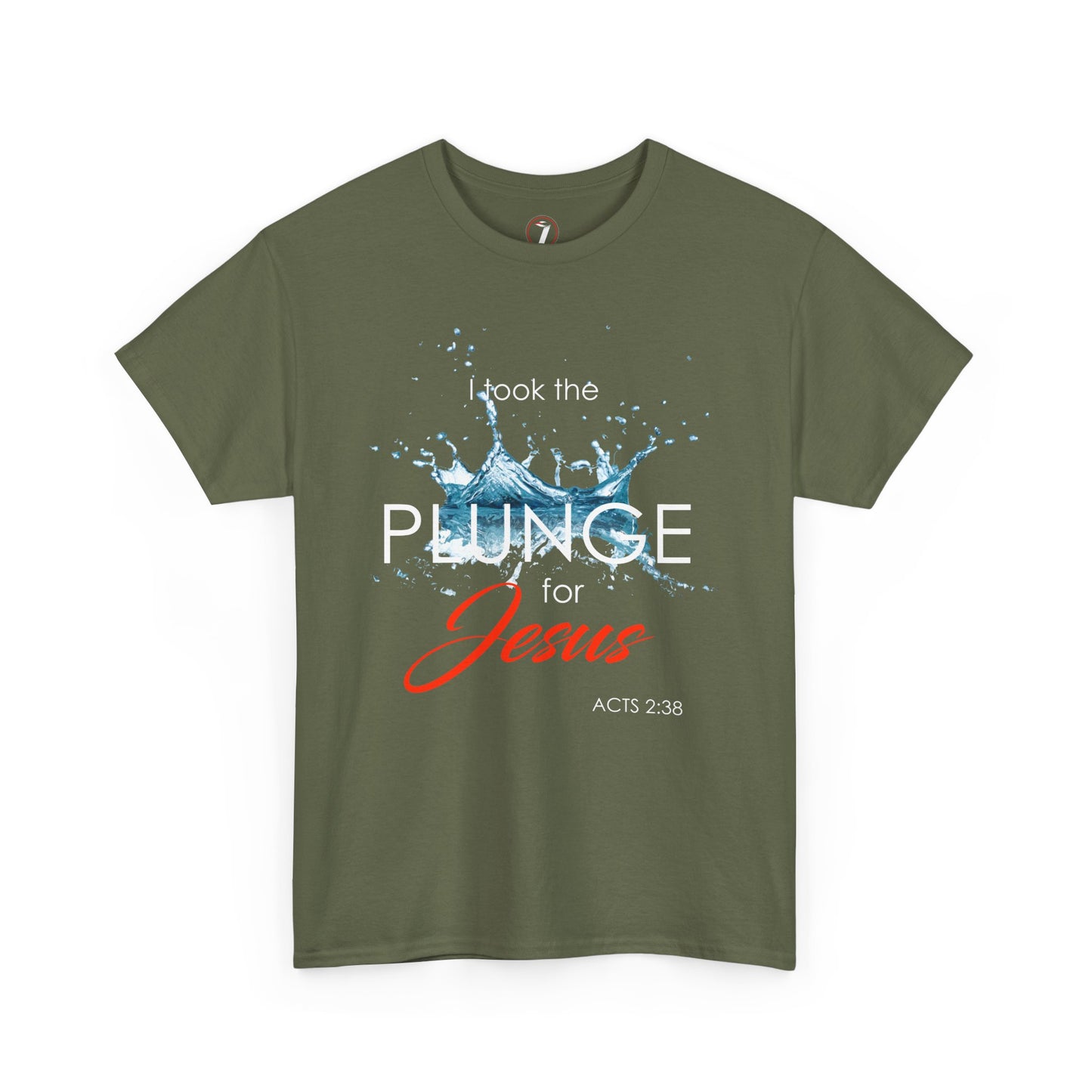 Plunge for Jesus Unisex Heavy Cotton Tee - Faith-Inspired Graphic Shirt