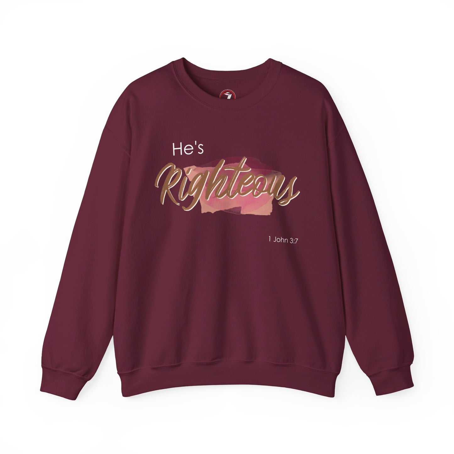 He's Righteous Unisex Heavy Blend™ Crewneck Sweatshirt
