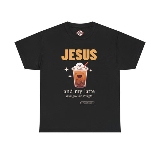 “Jesus and My Latte” Faith & Coffee Unisex Graphic Tee