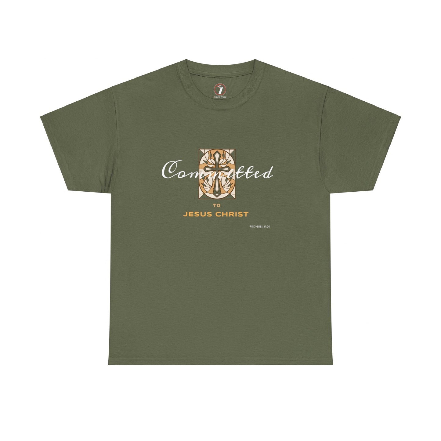 Committed to Jesus Christ Unisex Heavy Cotton Tee