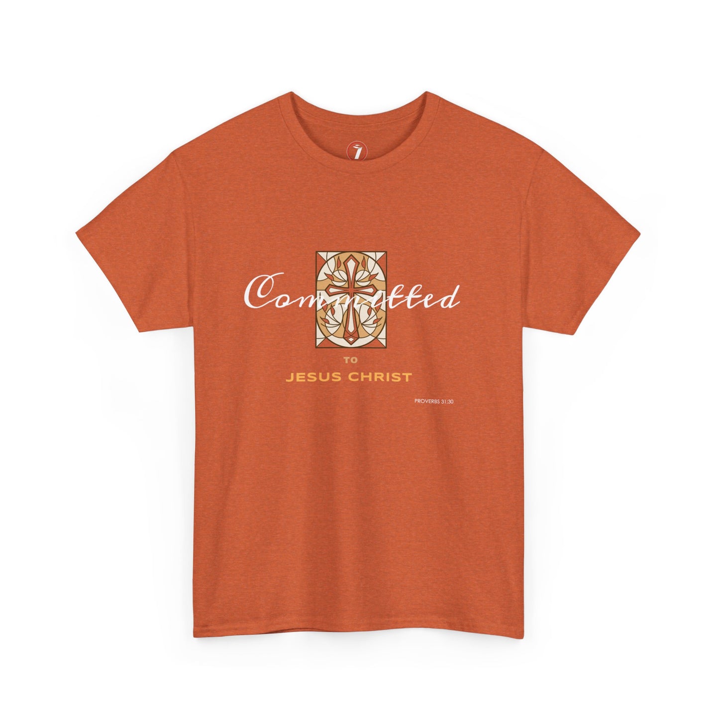 Committed to Jesus Christ Unisex Heavy Cotton Tee