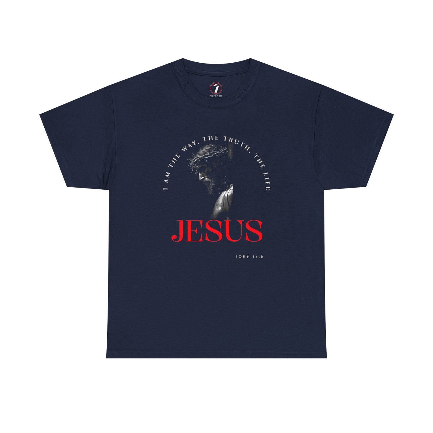 I AM the Way, the Truth, the Life Inspirational Unisex Heavy Cotton Tee
