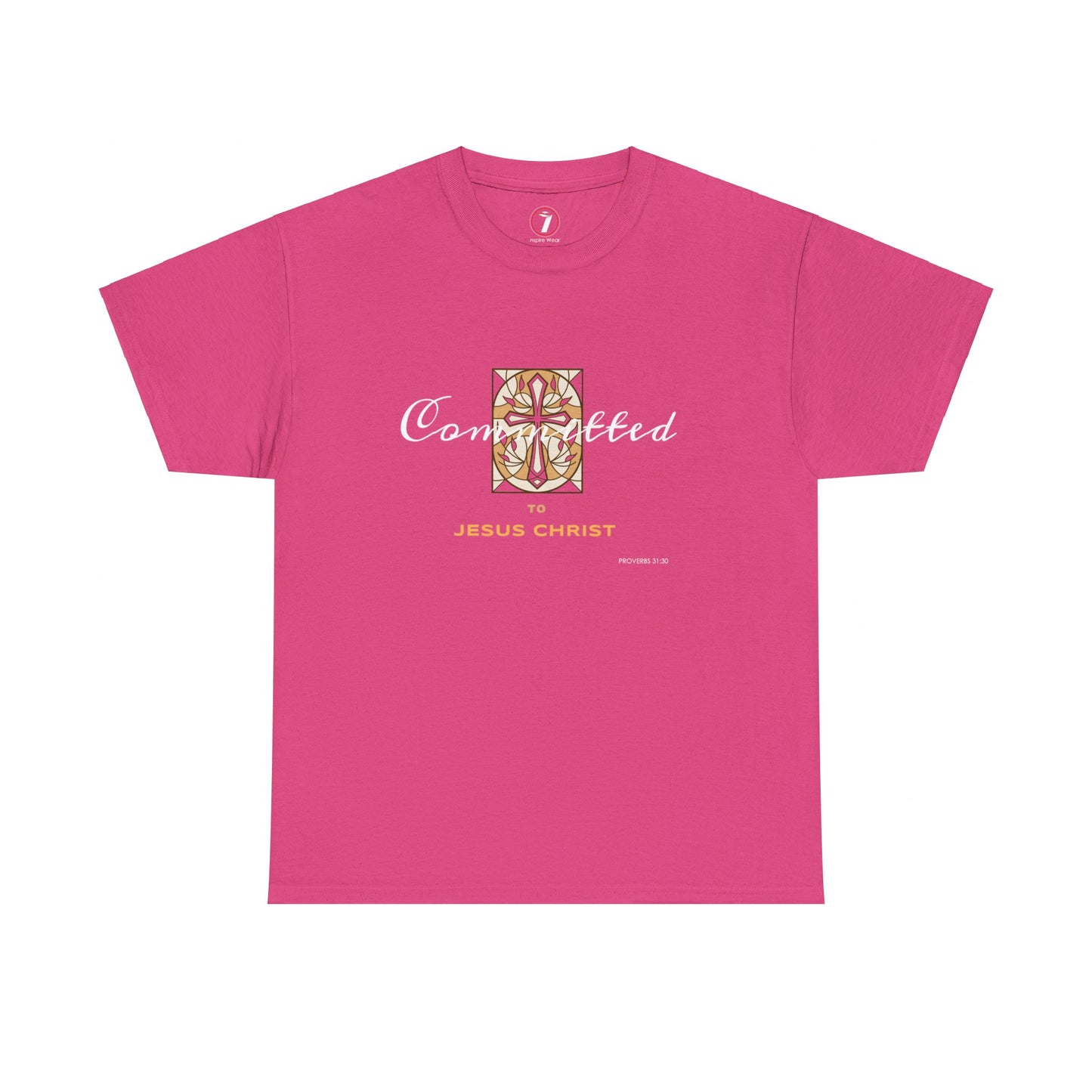 Committed to Jesus Christ Unisex Heavy Cotton Tee