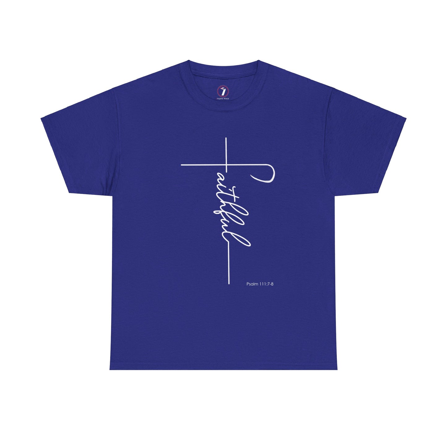 Faithful Fancy Script Unisex Heavy Cotton Tee